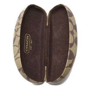 Coach Eyeglass Sunglasses Hard Case - Signature Brown